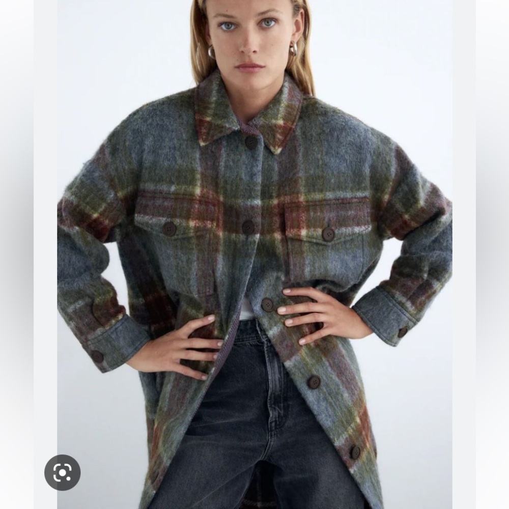 Zara plaid jacket - Picture 2 of 8
